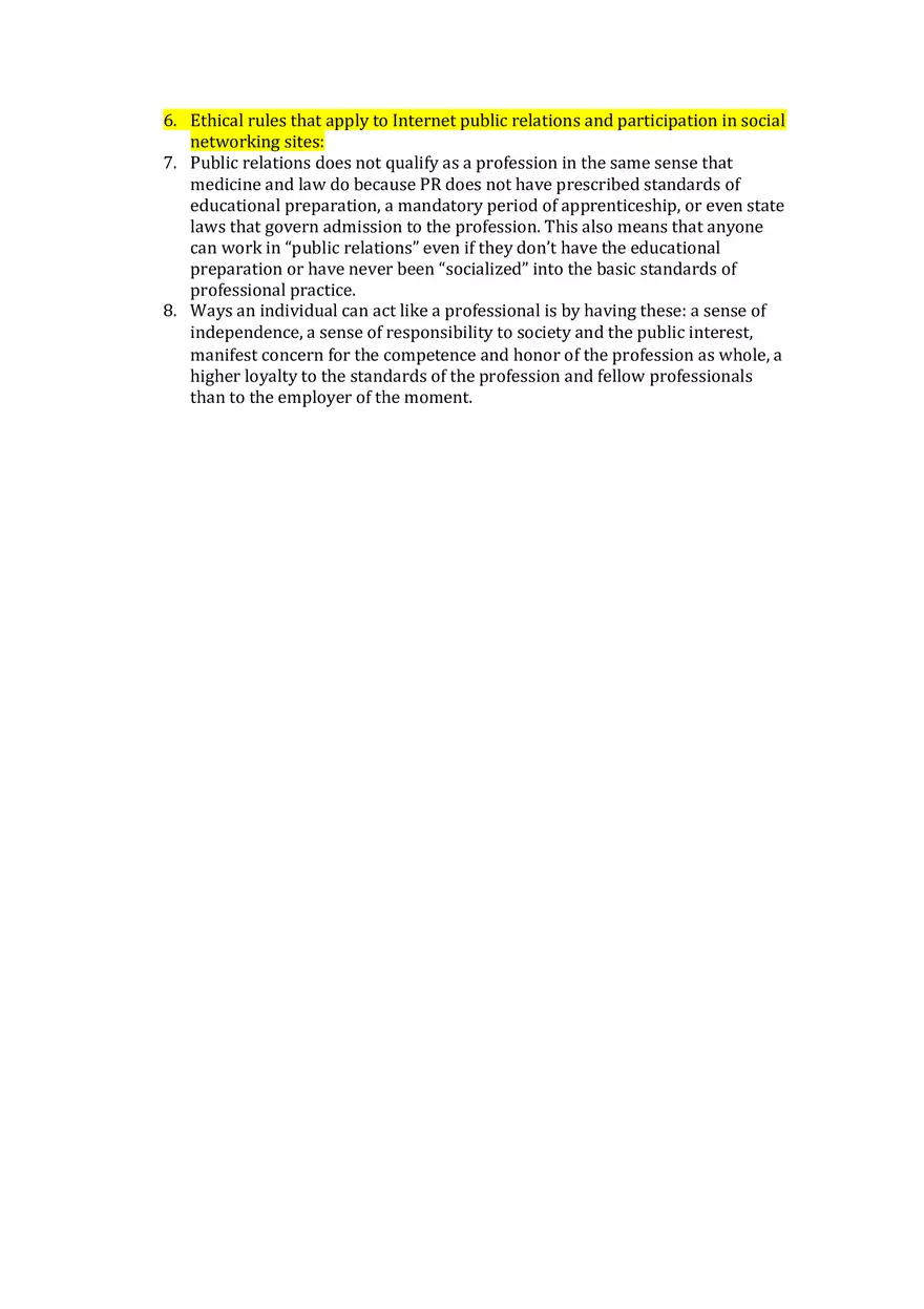 Principles Of Public Relations - Lecture Notes Chapters 1-3 - Page 9