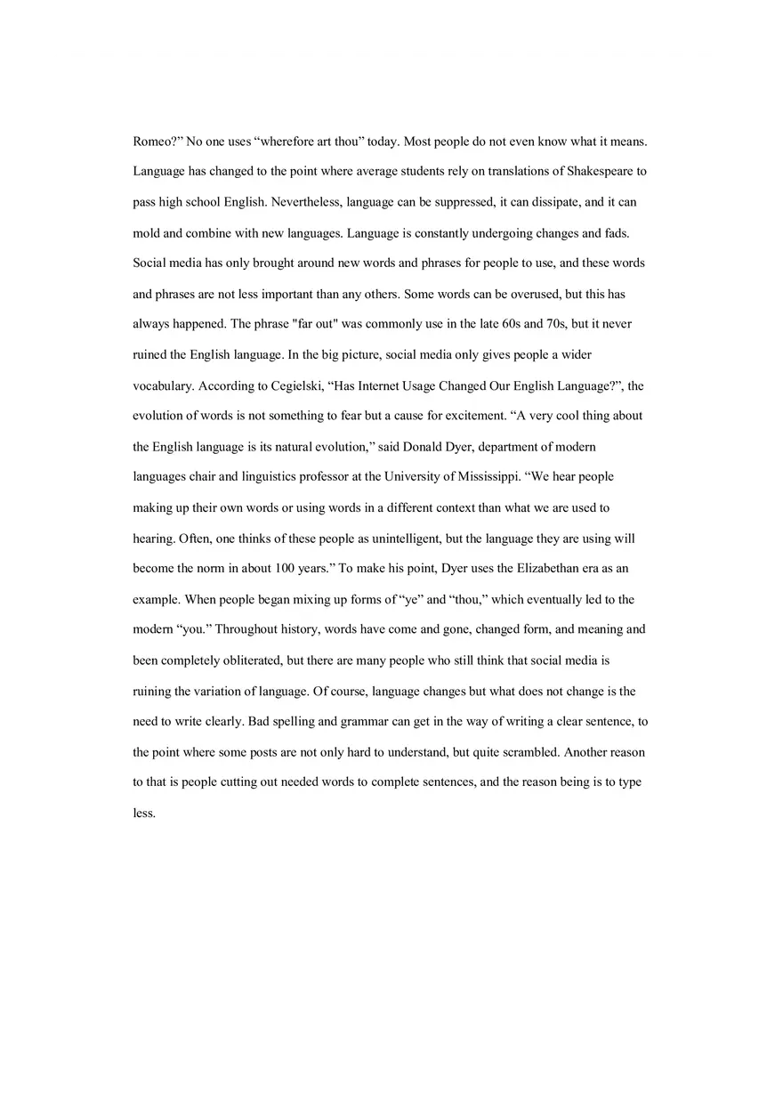 Effects of Social Media Argumentative Essay - Page 4