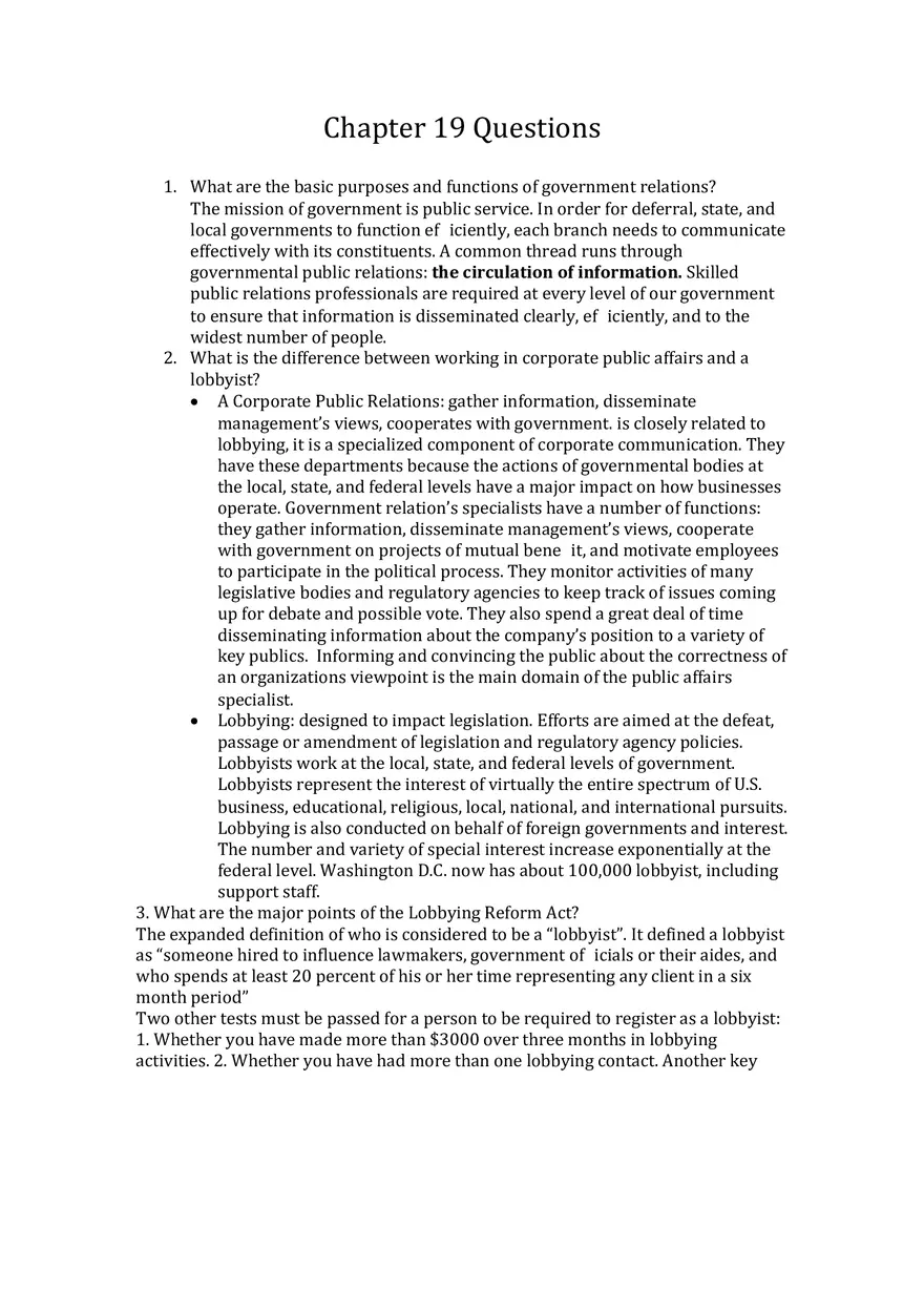 Principles Of Public Relations - Lecture Notes Chapters 17-19 - Page 7