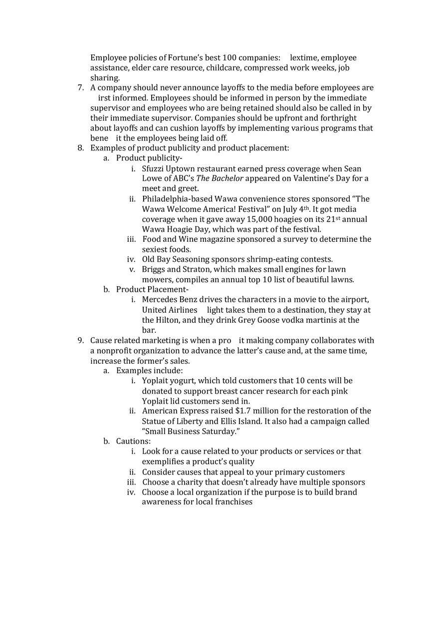 Principles Of Public Relations - Lecture Notes Chapters 17-19 - Page 2