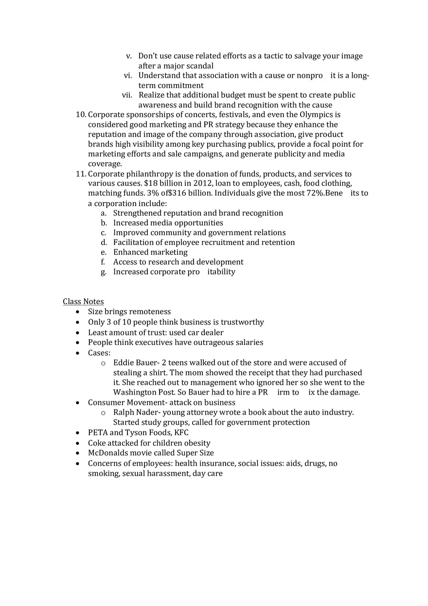 Principles Of Public Relations - Lecture Notes Chapters 17-19 - Page 3