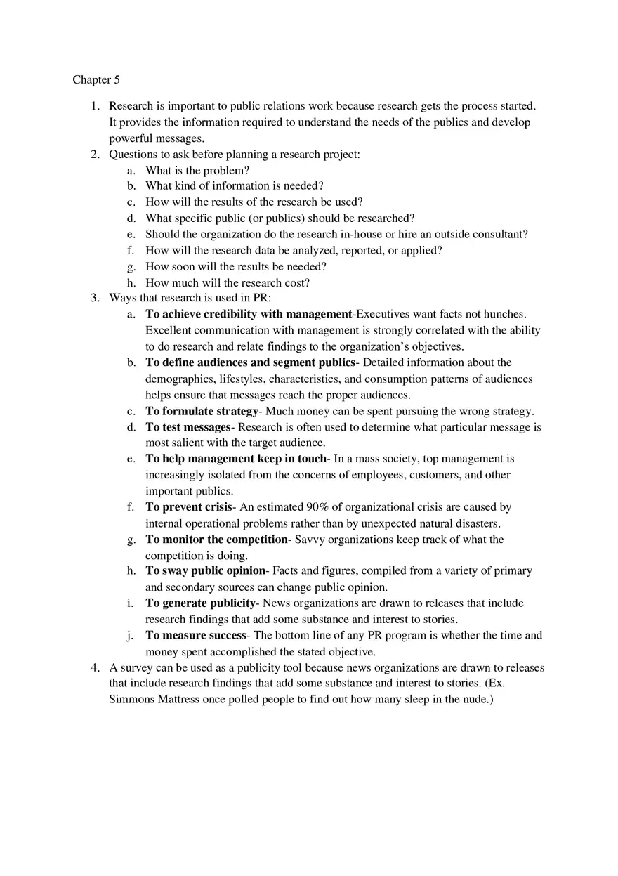 Principles Of Public Relations - Lecture Notes Chapters 4-9 - Page 3
