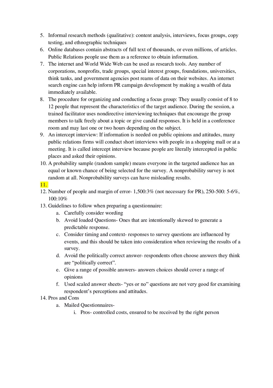 Principles Of Public Relations - Lecture Notes Chapters 4-9 - Page 4