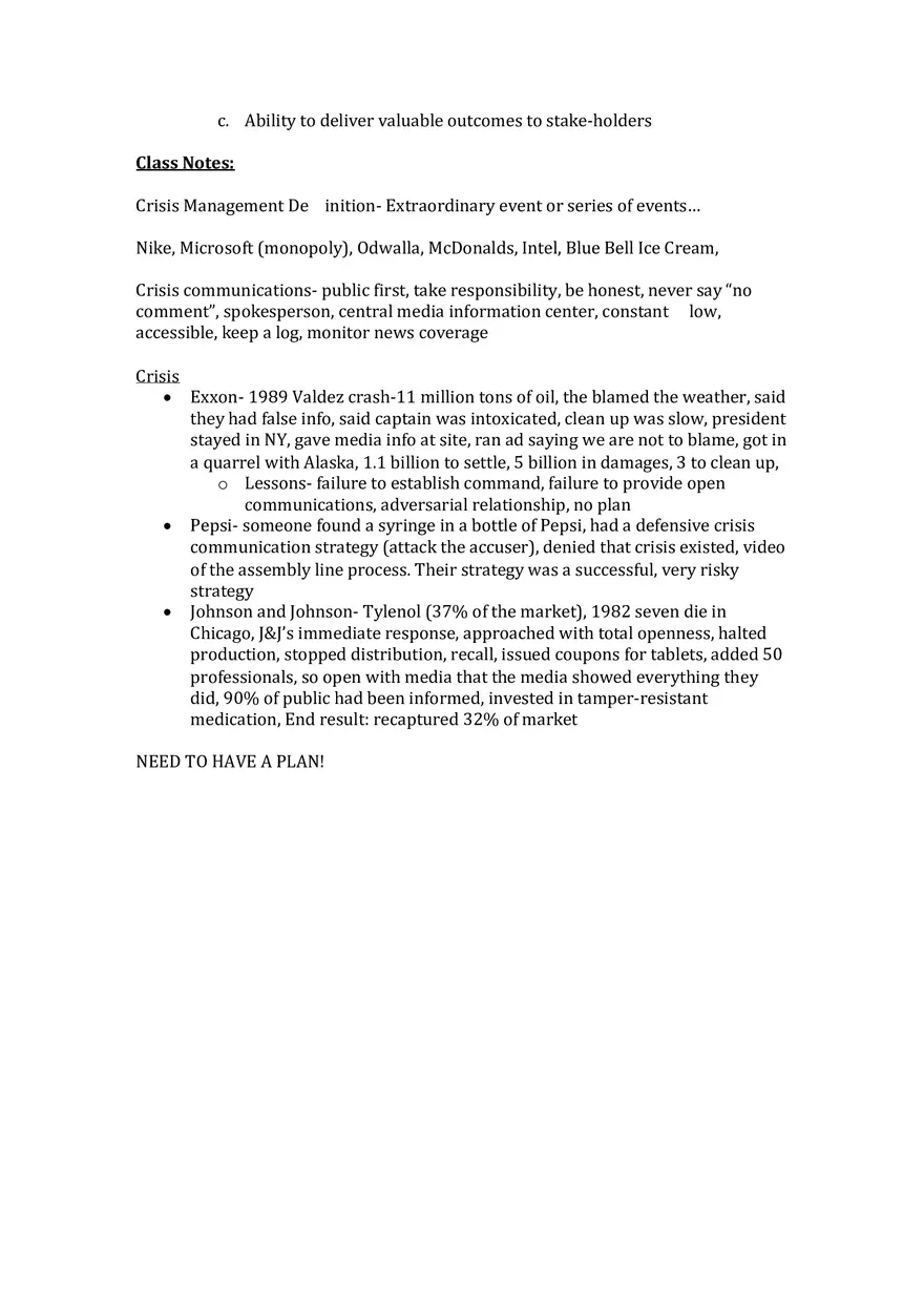 Principles Of Public Relations - Lecture Notes Chapters 10-16 - Page 2