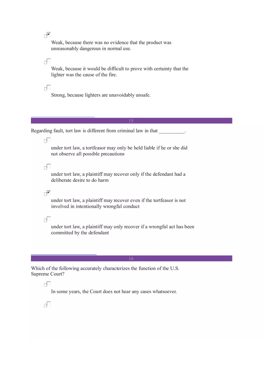 Business Law (14 Questions Were Answered Correctly) - Page 11
