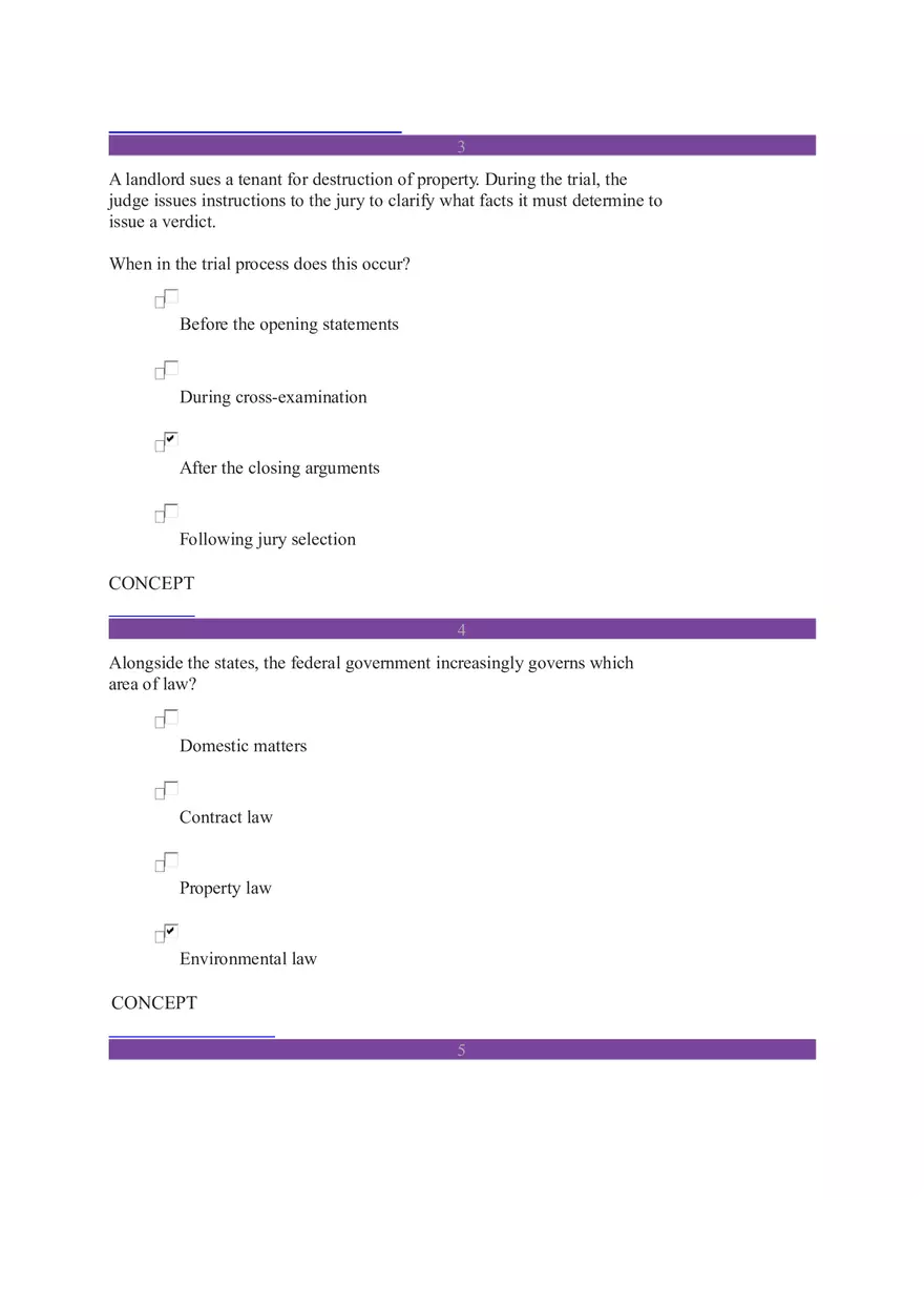 Business Law (14 Questions Were Answered Correctly) - Page 2
