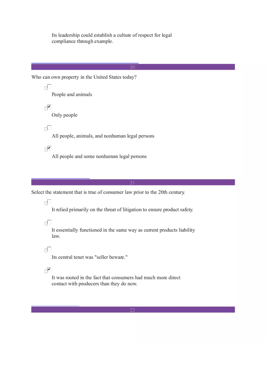 Business Law (14 Questions Were Answered Correctly) - Page 3