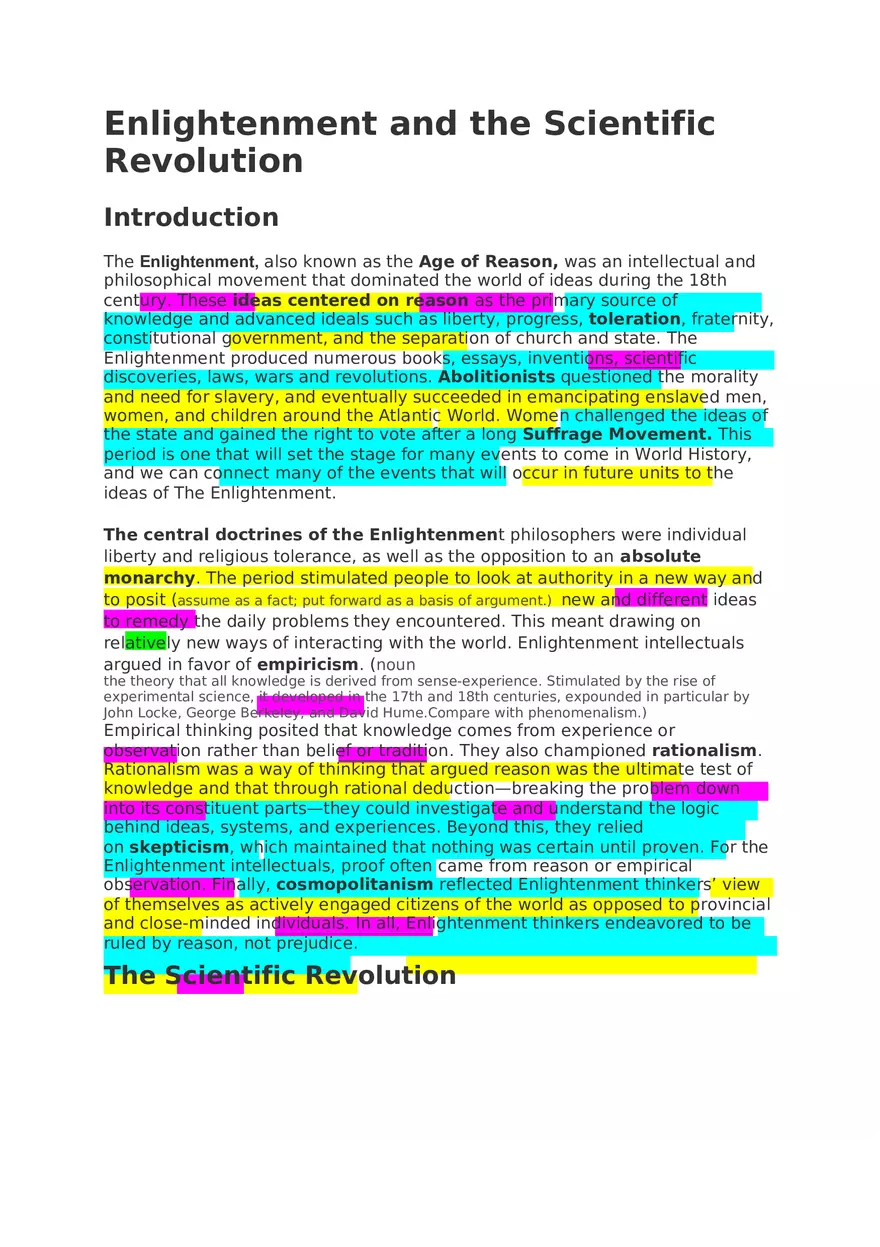The Enlightenment and the Age of Revolution - Page 2