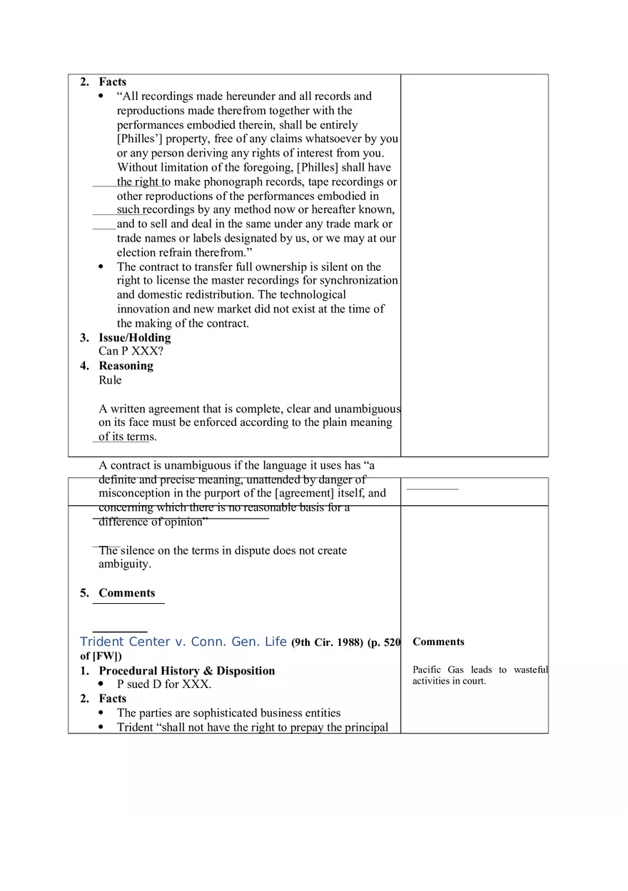 Contracts Case Briefs - Lecture Notes Part 3 - Page 8