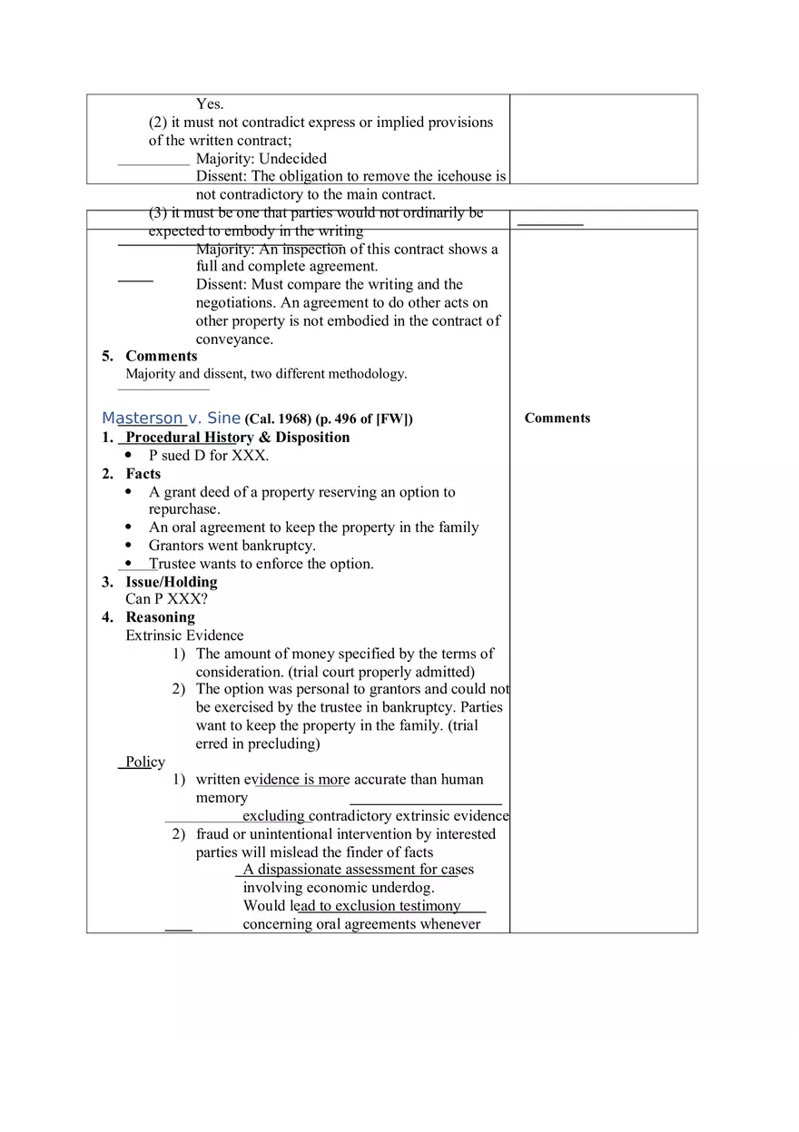 Contracts Case Briefs - Lecture Notes Part 3 - Page 4