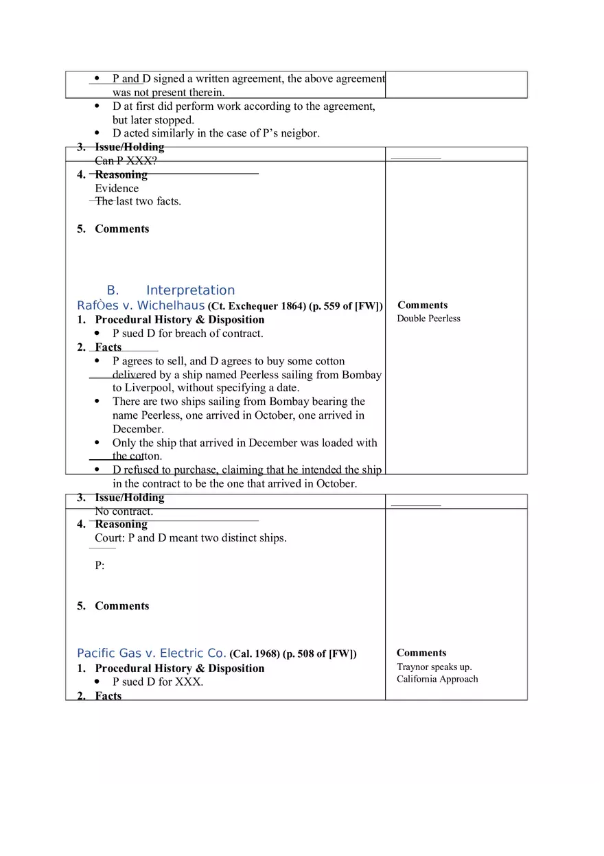 Contracts Case Briefs - Lecture Notes Part 3 - Page 6