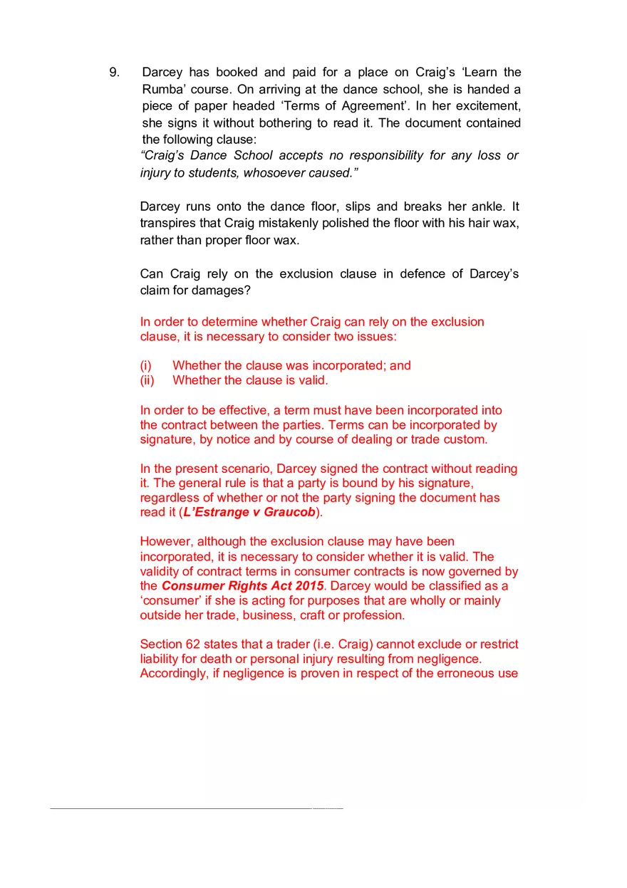 Essentials of Law Questions and Answers Section B Part 2 - Page 1