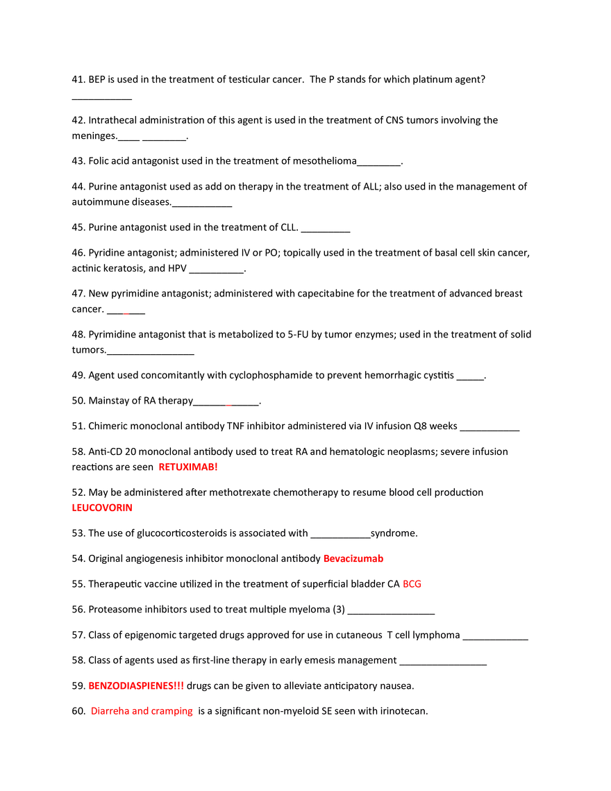 Pharm Review Immunology Antineoplastics - Page 3