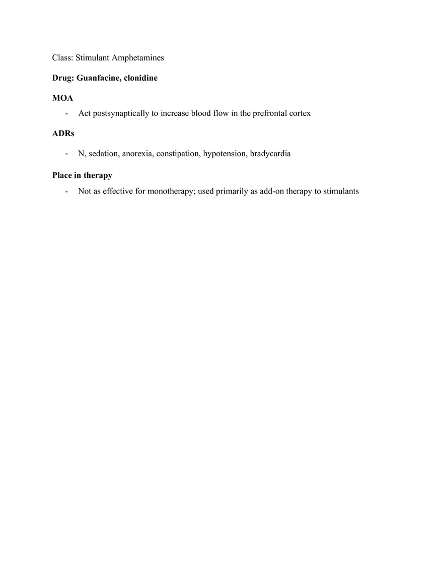 Pharm III Exam 1 - Antidepressants - Page 10