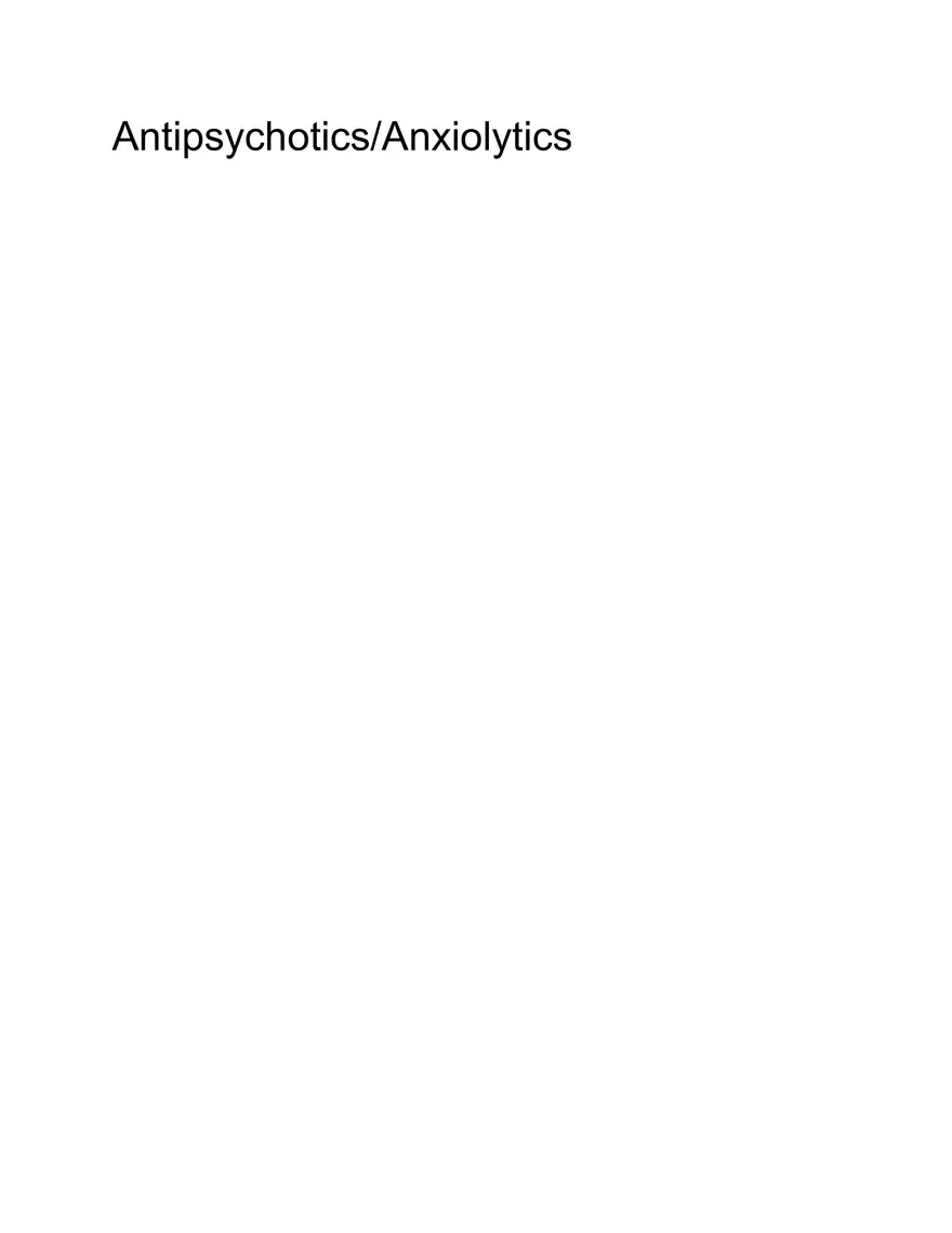Pharm III Exam 1 - Antidepressants - Page 16