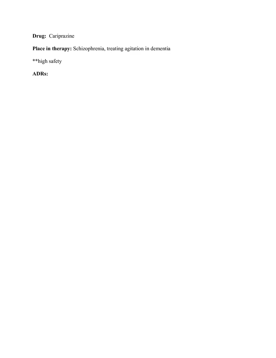 Pharm III Exam 1 - Antidepressants - Page 28