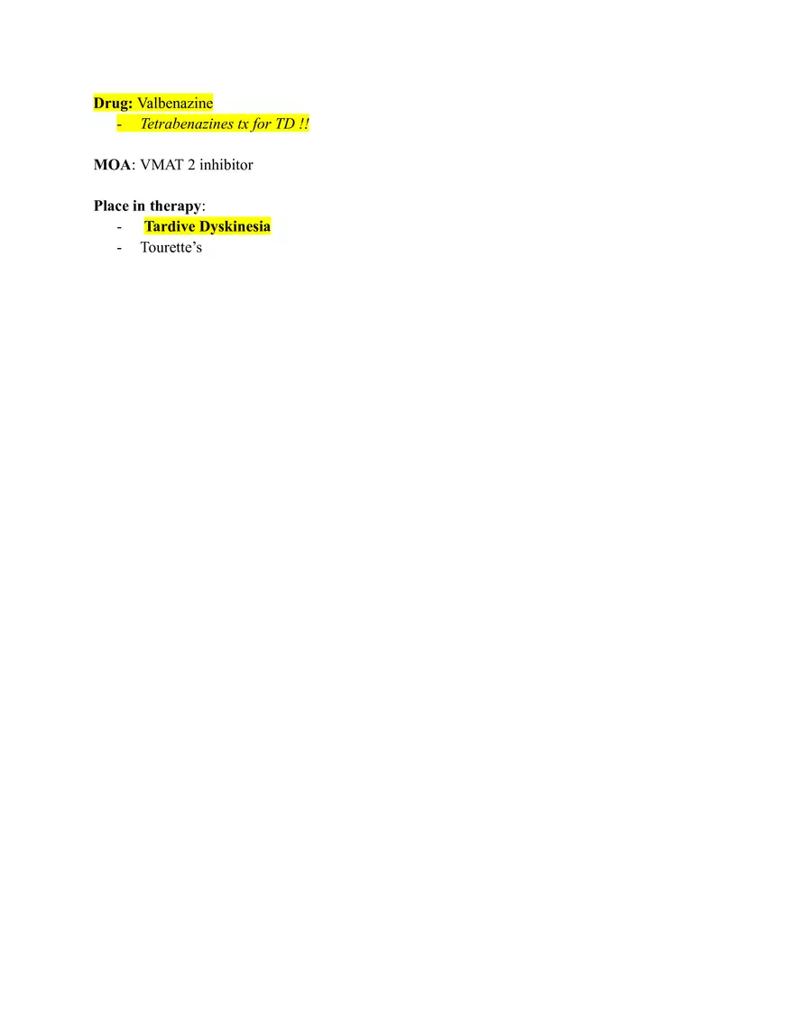 Pharm III Exam 1 - Antidepressants - Page 30