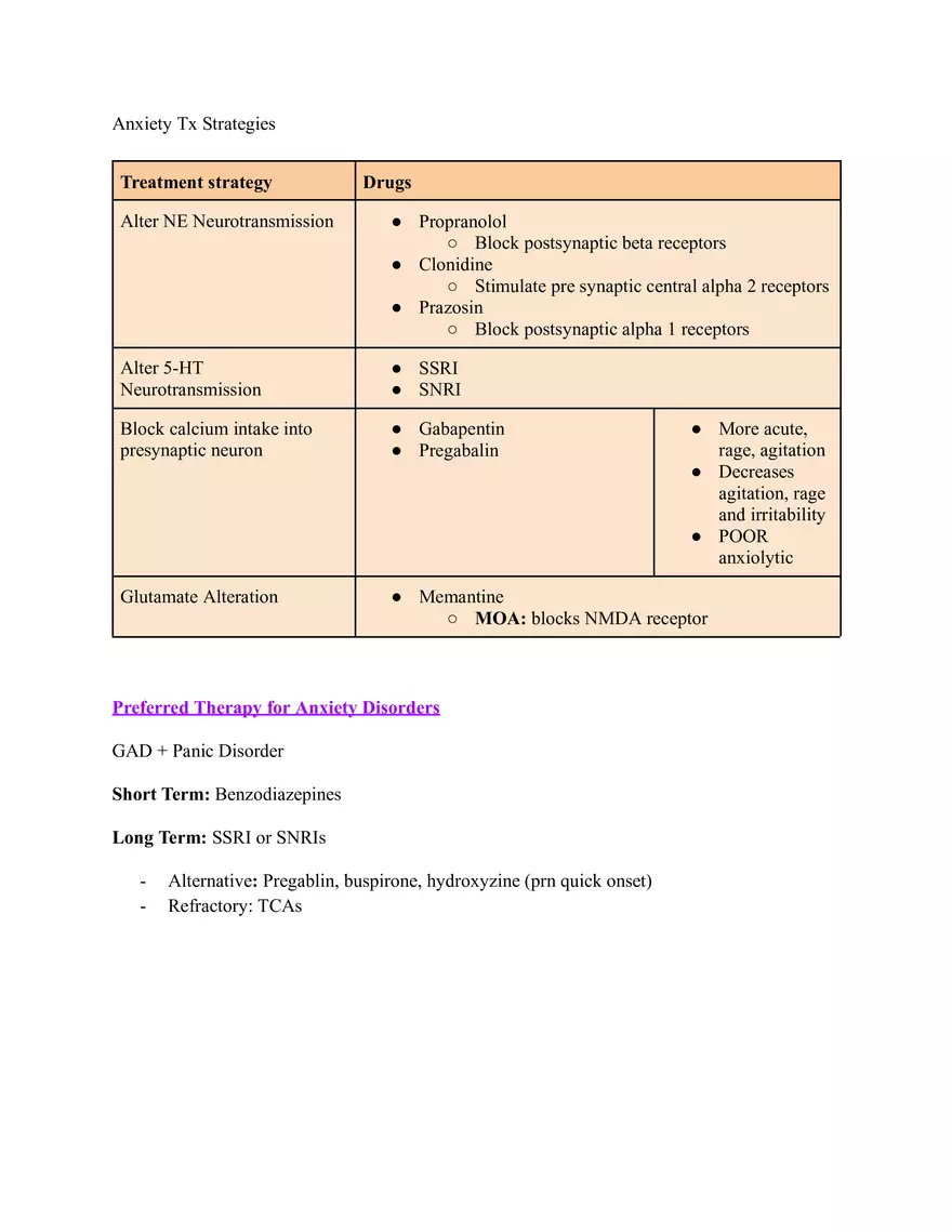 Pharm III Exam 1 - Antidepressants - Page 36