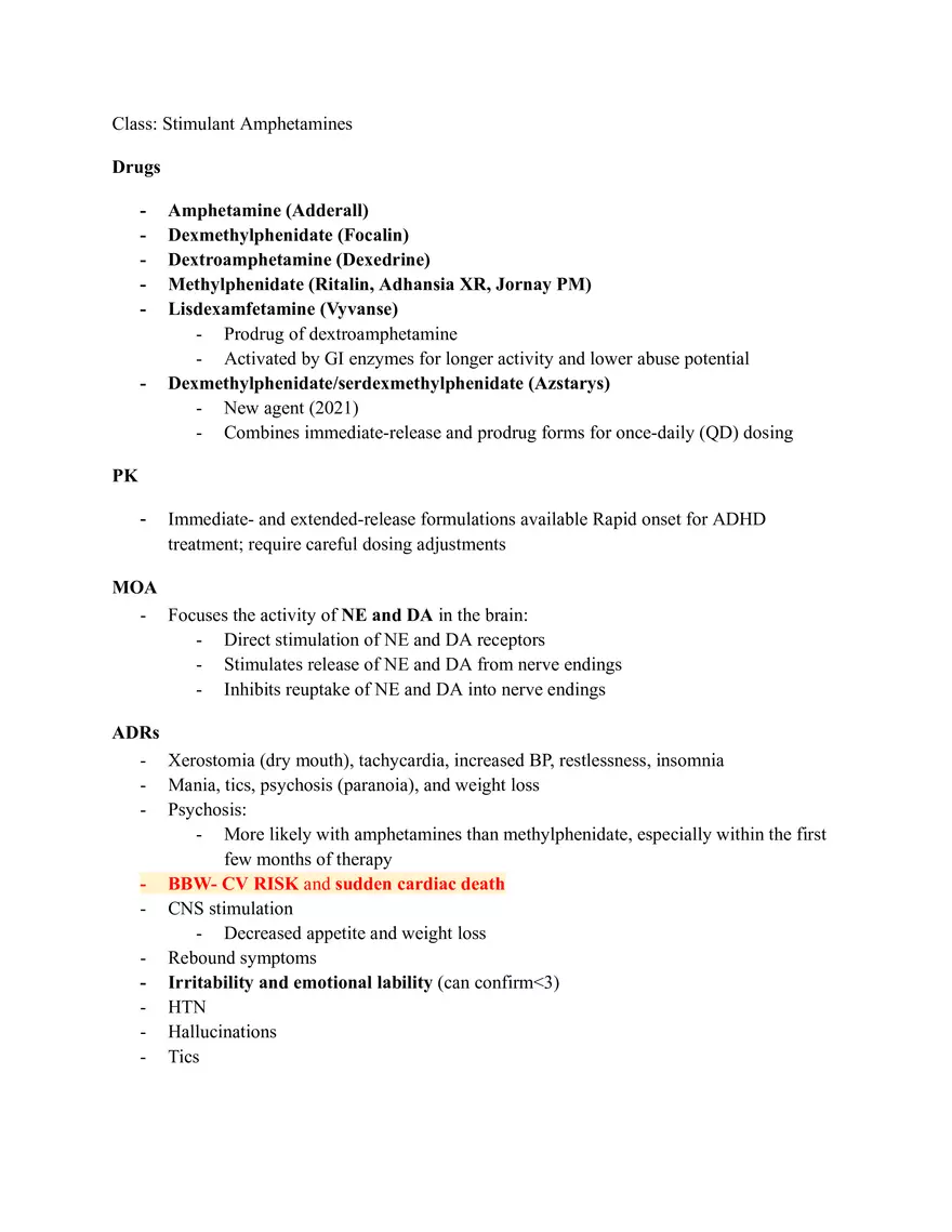 Pharm III Exam 1 - Antidepressants - Page 6