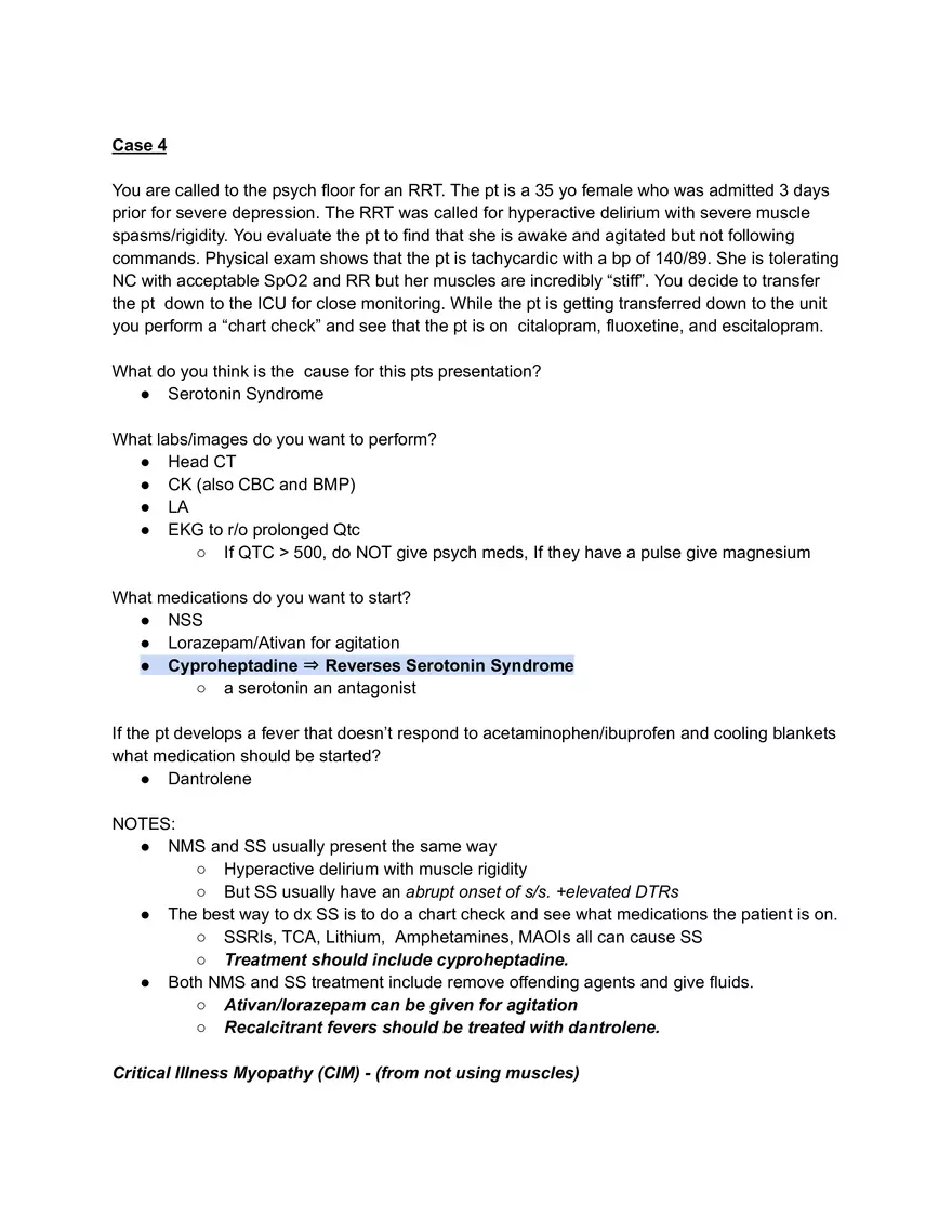 Critical Care Exam 2 - Page 8