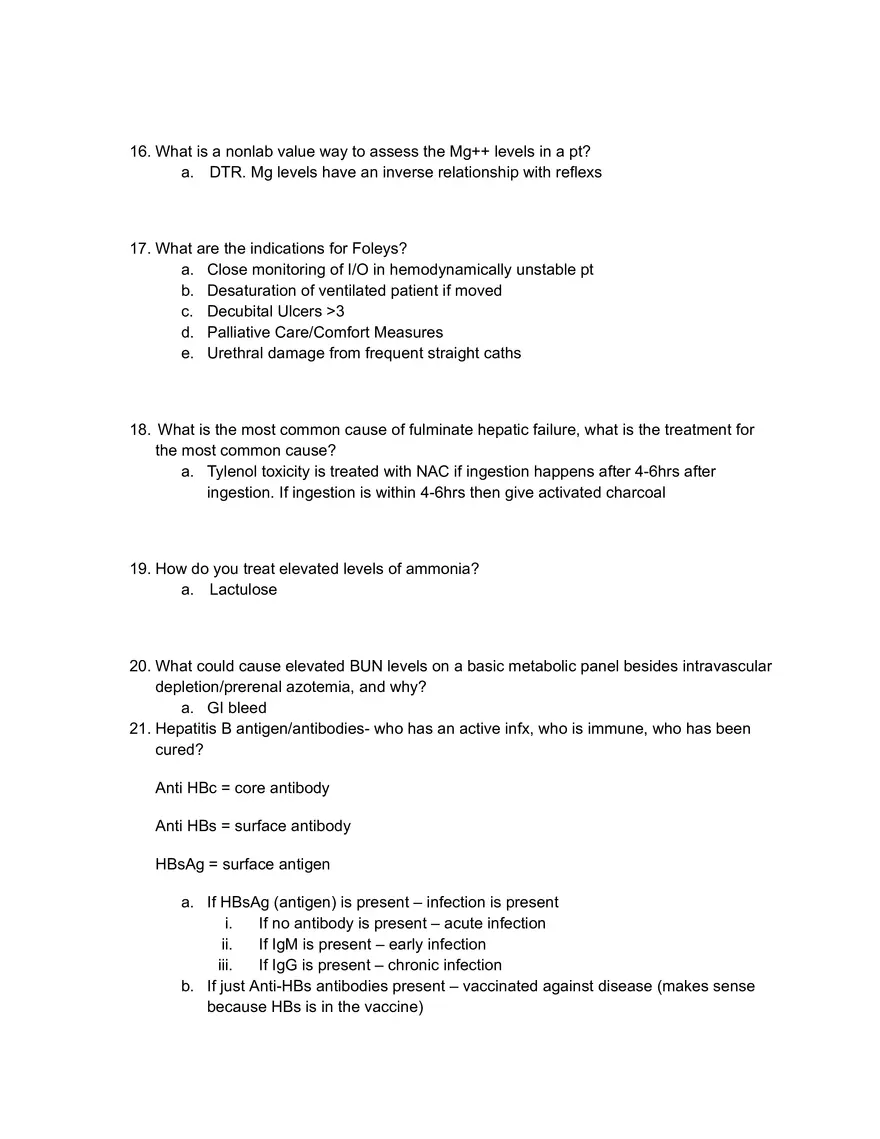 Critical Care Exam 2 - Page 46