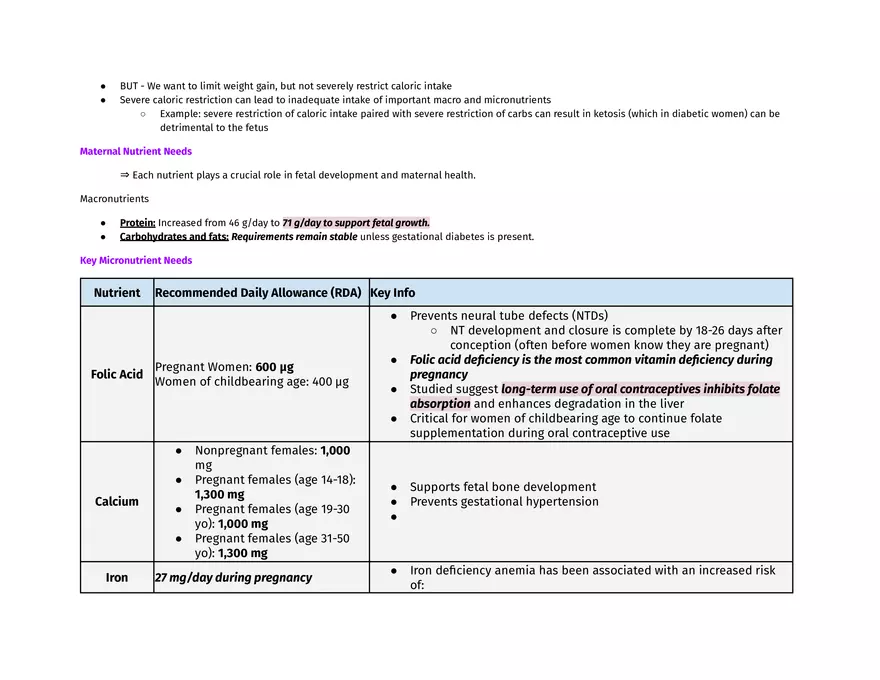 Nutrition in Pregnancy & Lactation - Page 3