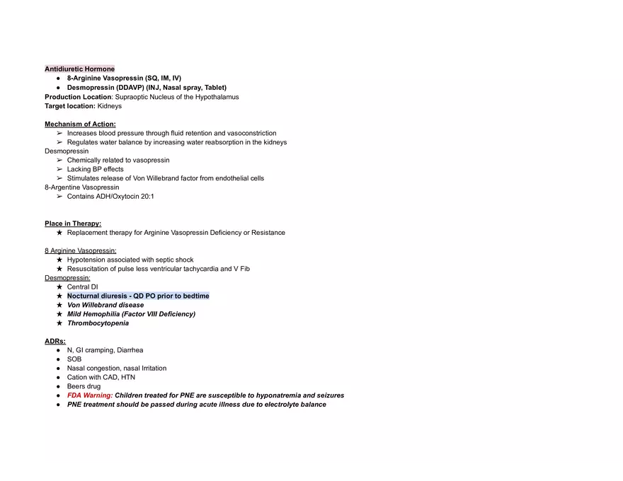 Endocrine Pharm II Exam - Page 13