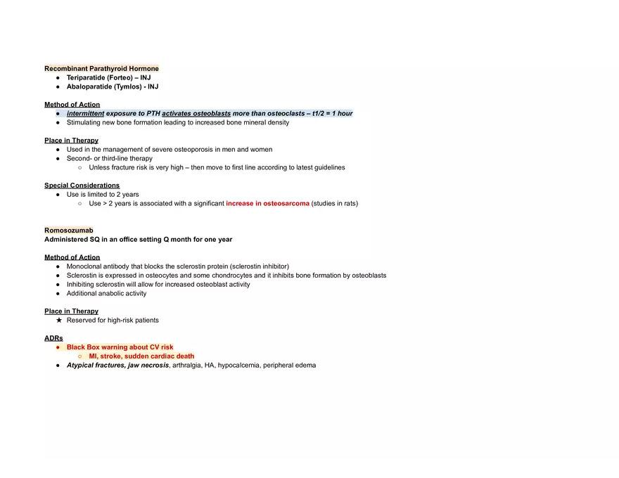 Endocrine Pharm II Exam - Page 16