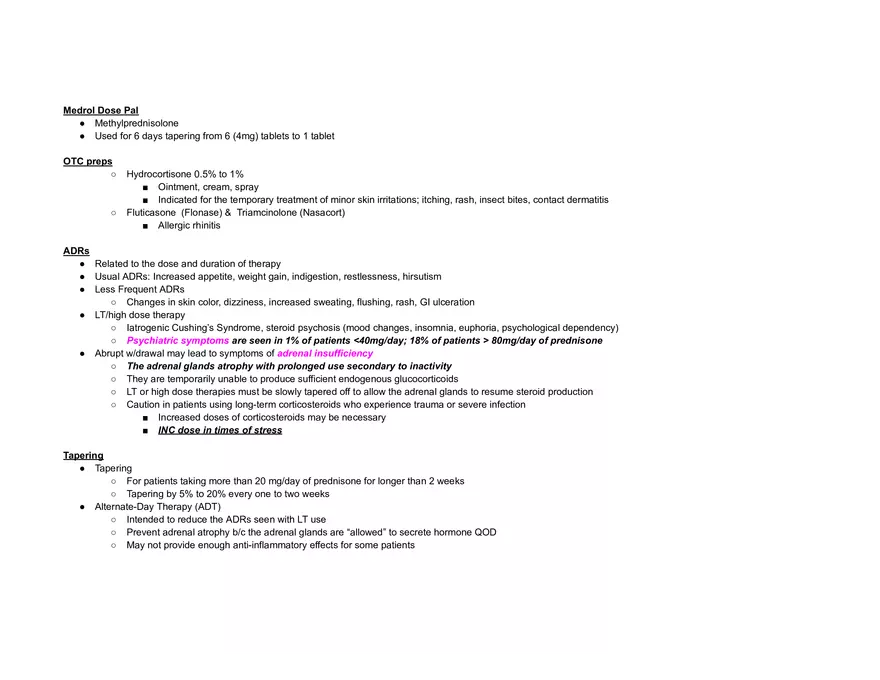 Endocrine Pharm II Exam - Page 43