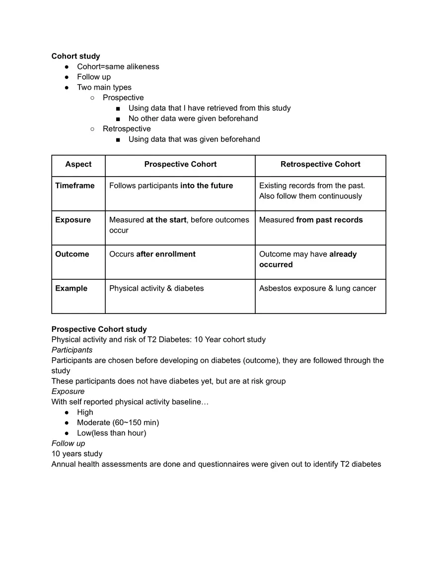Cohort Study - Page 1