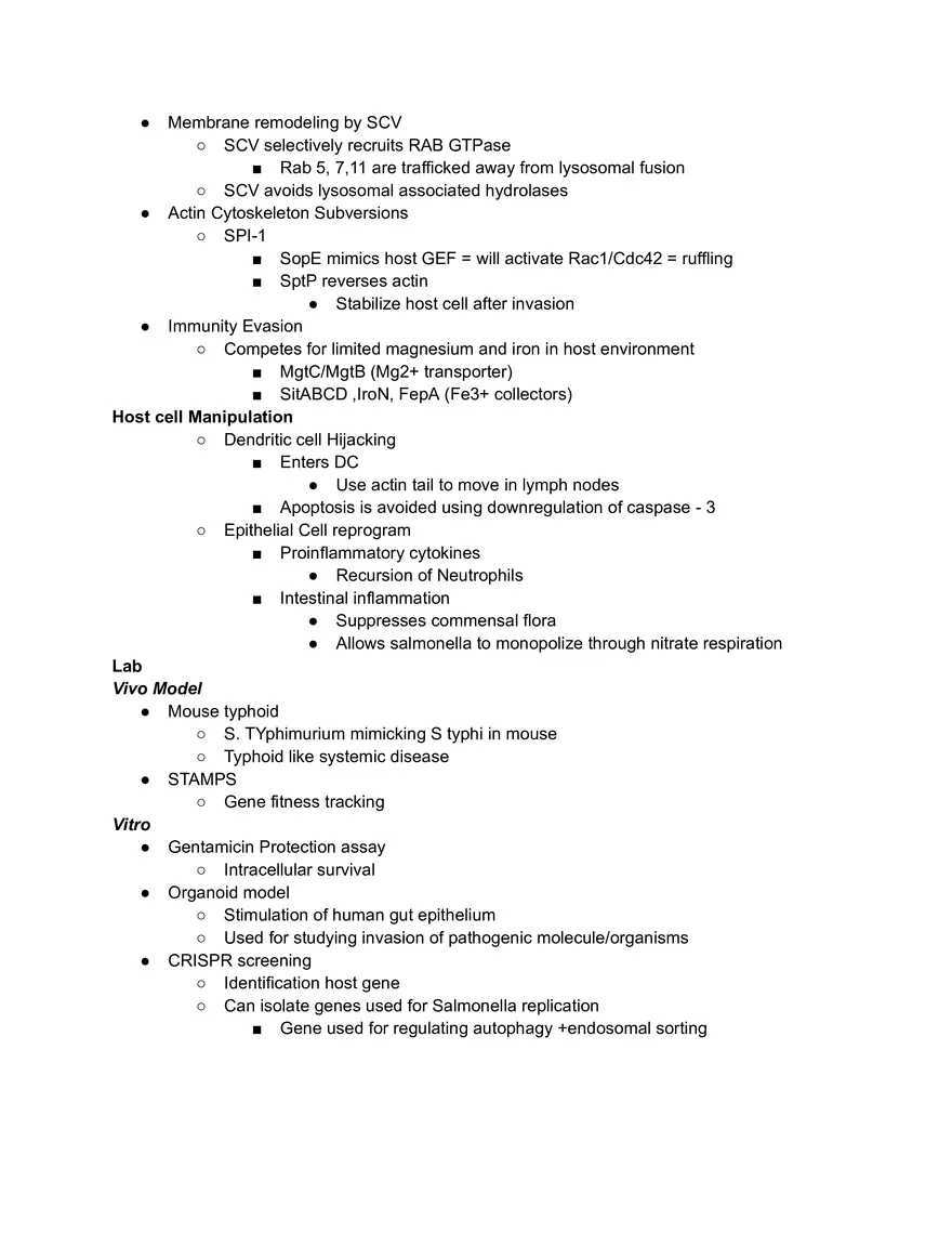 Salmonella Cheat Sheet - Page 2