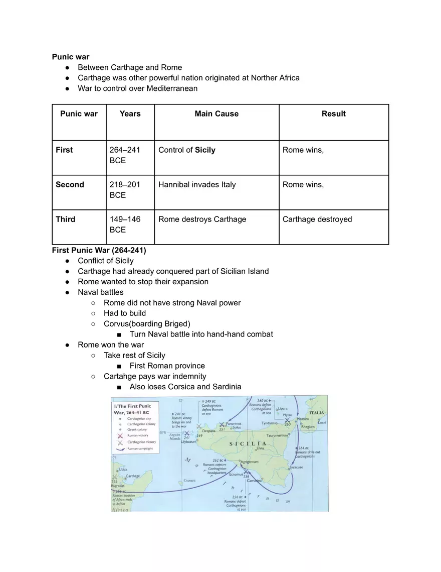First Punic War (264-241) - Page 1
