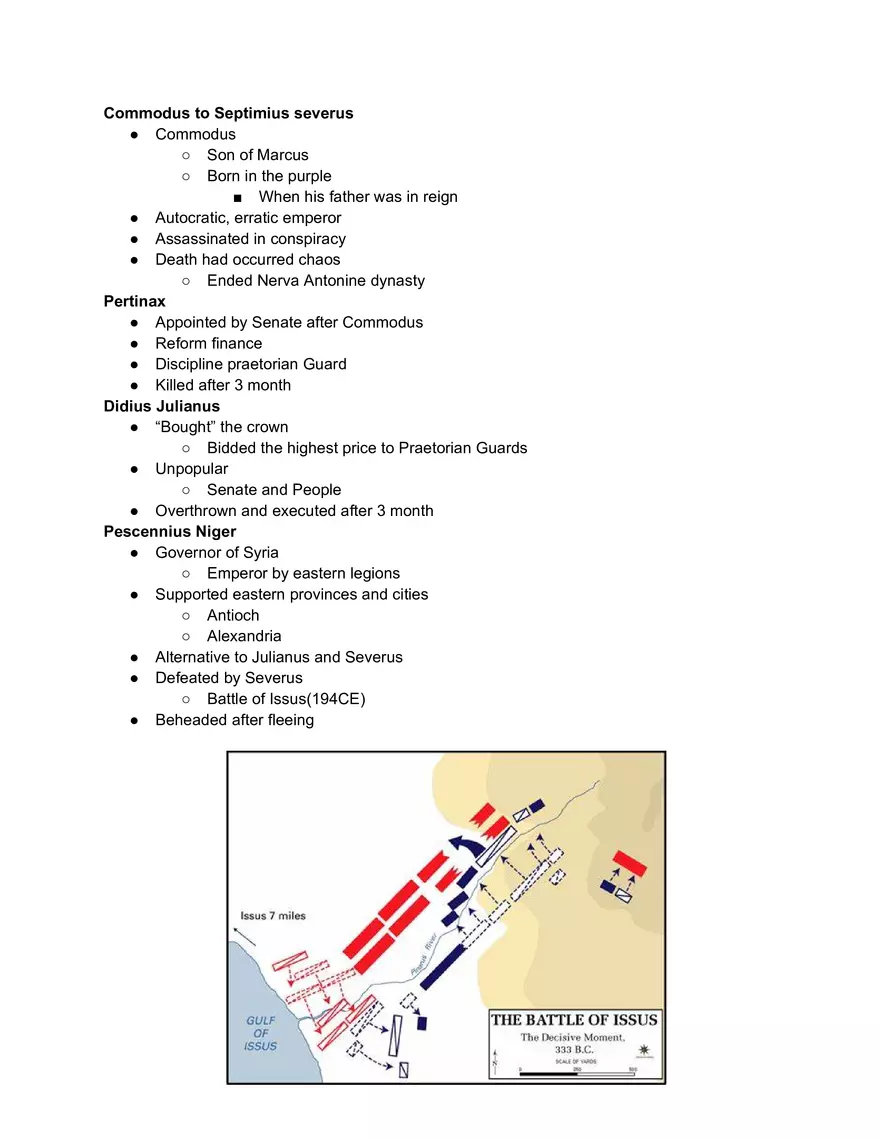 Commodus to Septimius Severus - Page 1