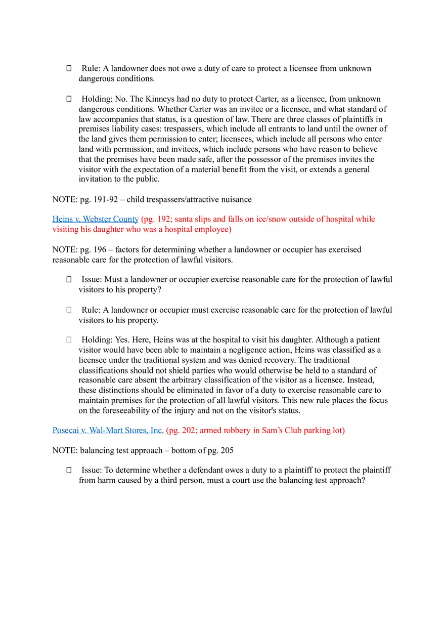 Torts (Case Briefs) Part 2 - Page 4