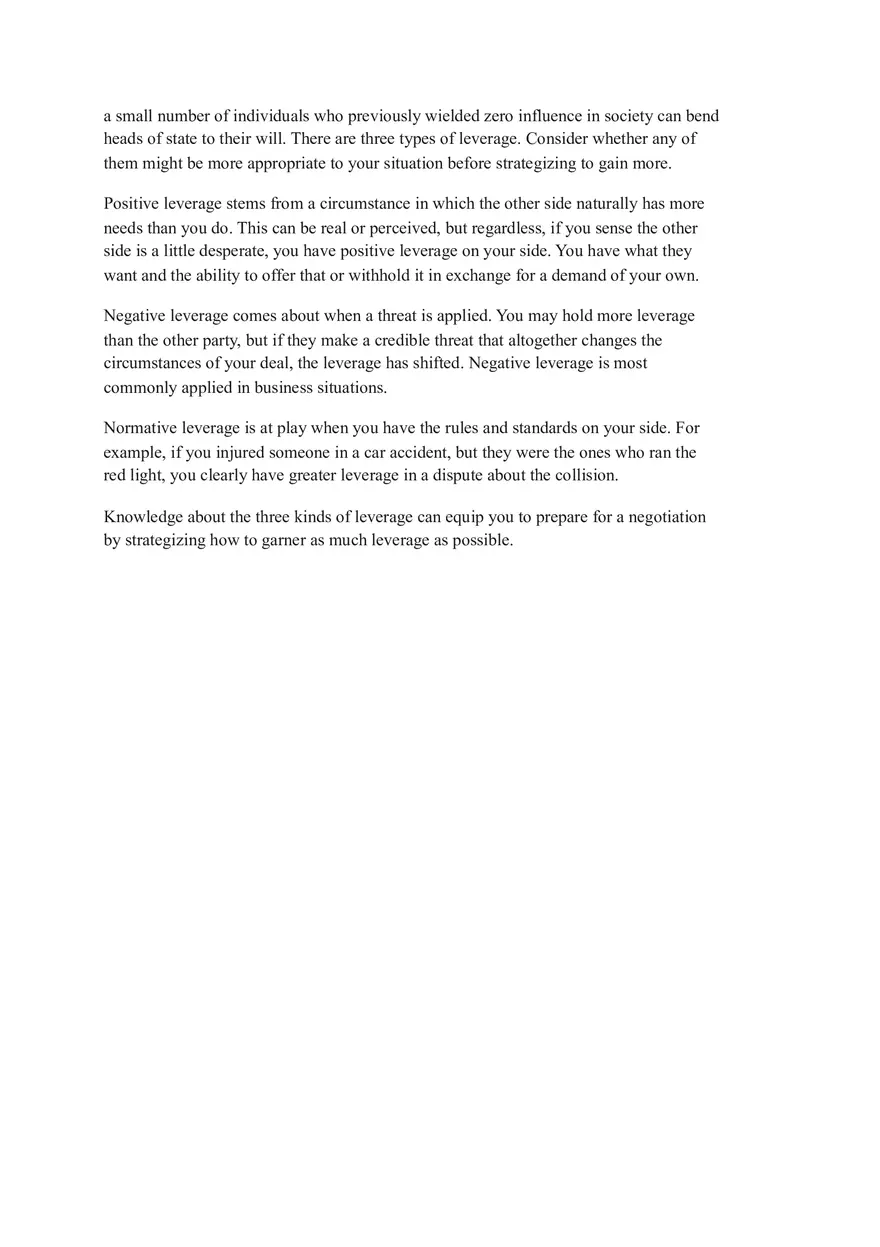 Bargaining For Advantage Summary - Page 7
