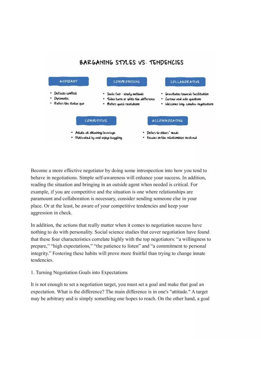 Bargaining For Advantage Summary - Page 3
