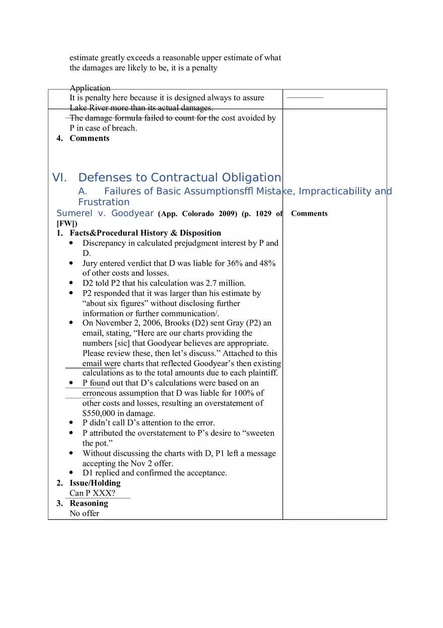Contracts Case Briefs - Lecture Notes Part 5 - Page 10