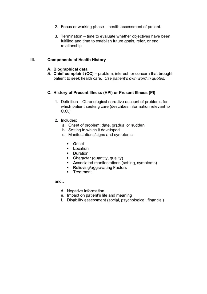 Health History Interview - Page 10