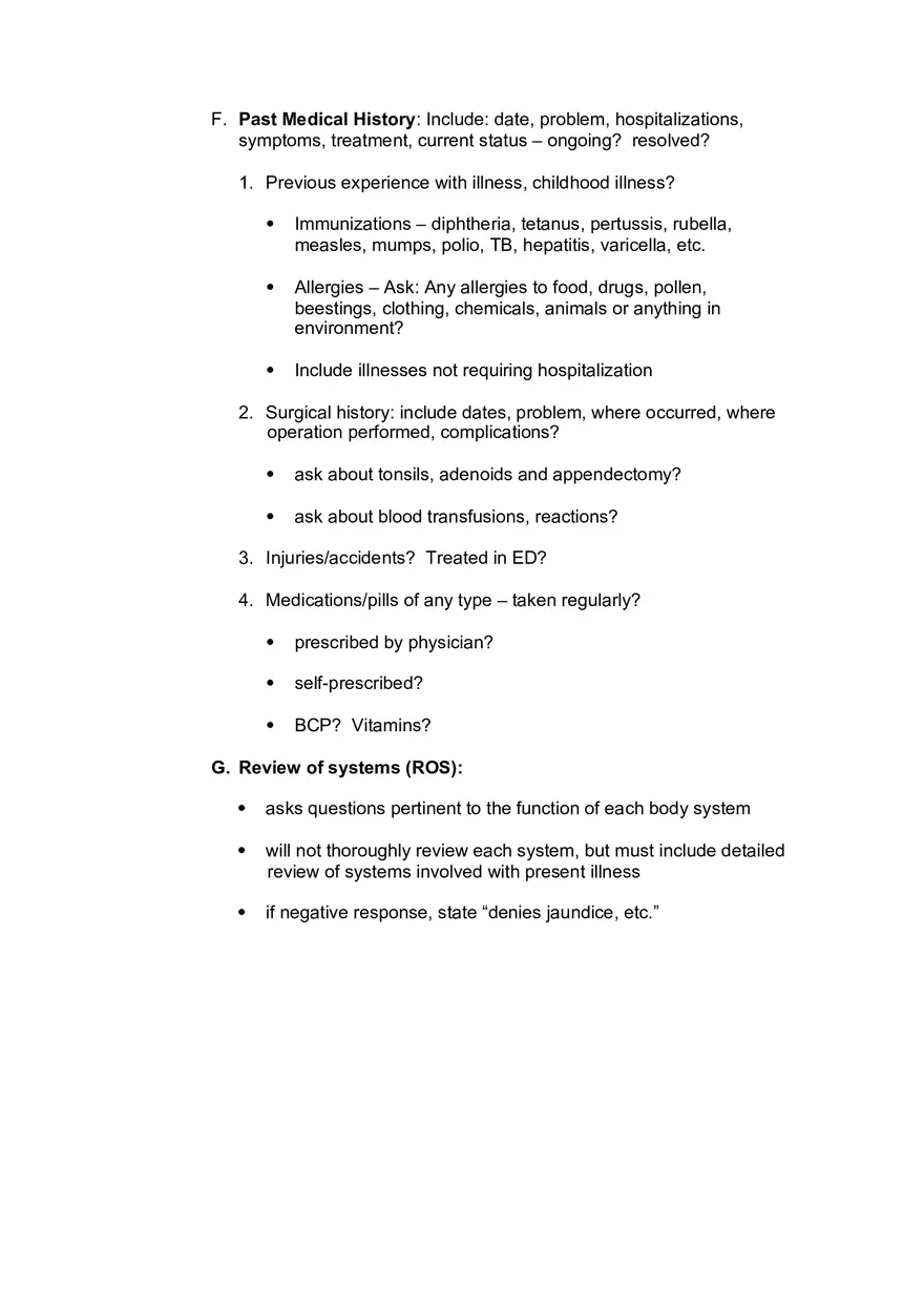 Health History Interview - Page 12