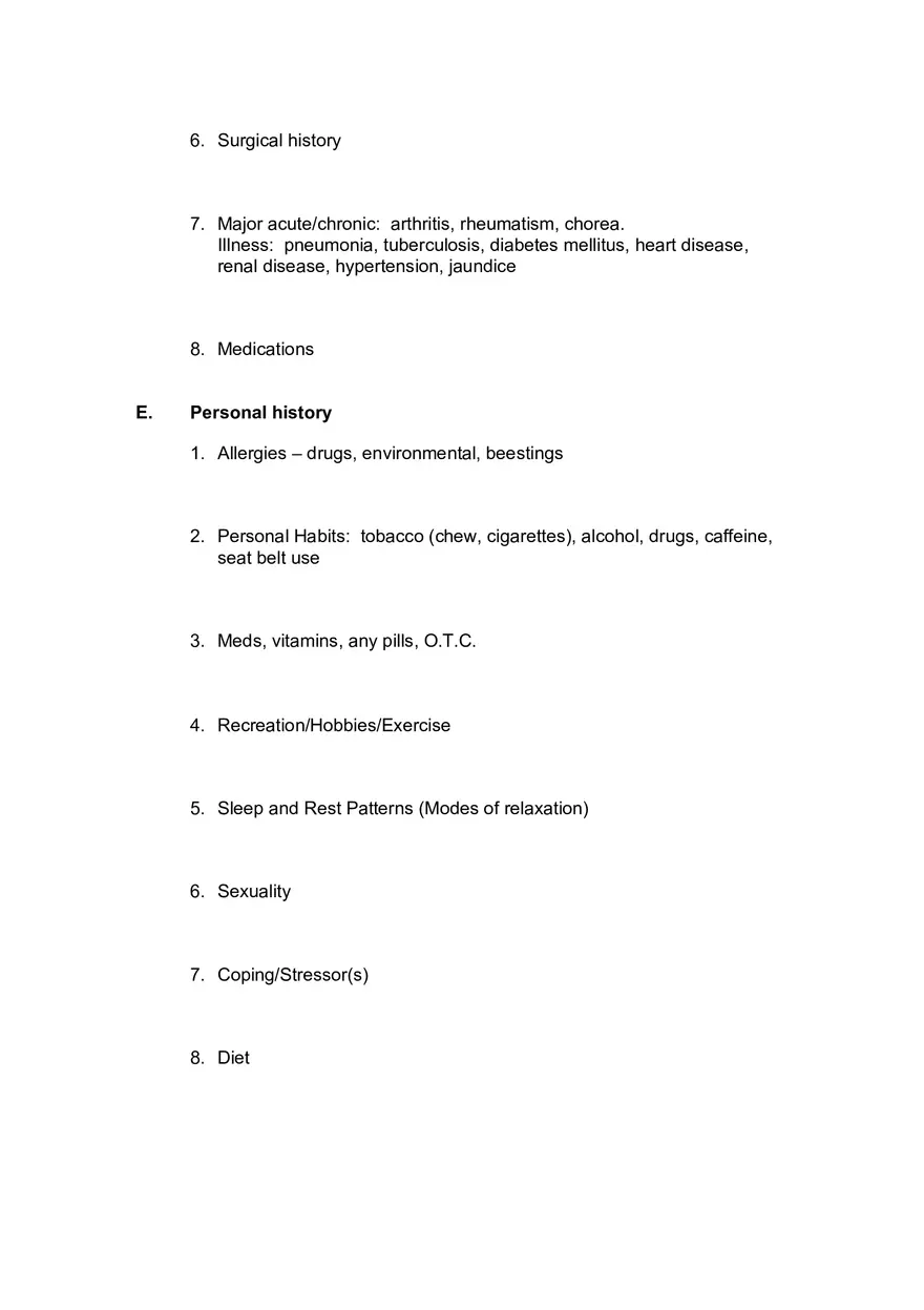 Health History Interview - Page 15