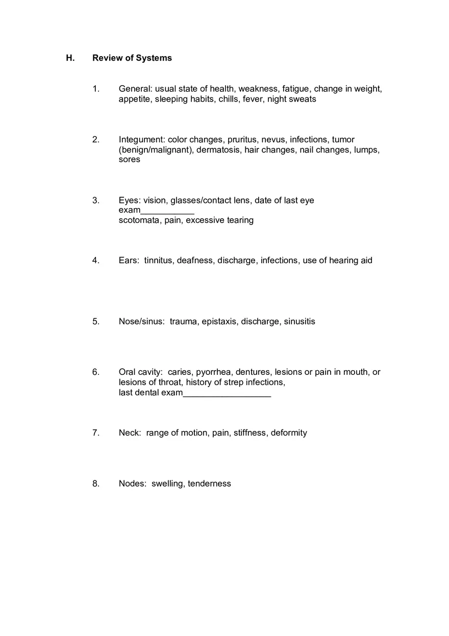 Health History Interview - Page 17