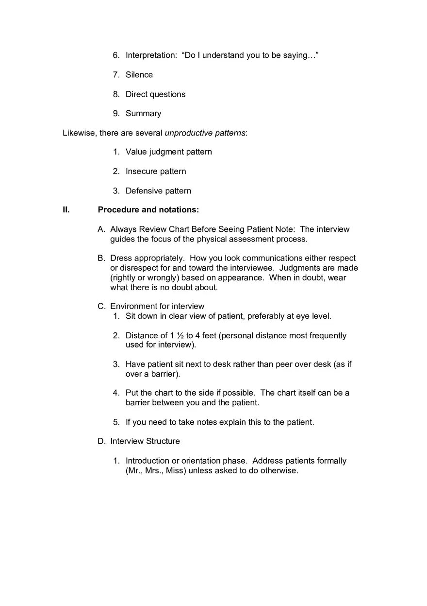 Health History Interview - Page 2