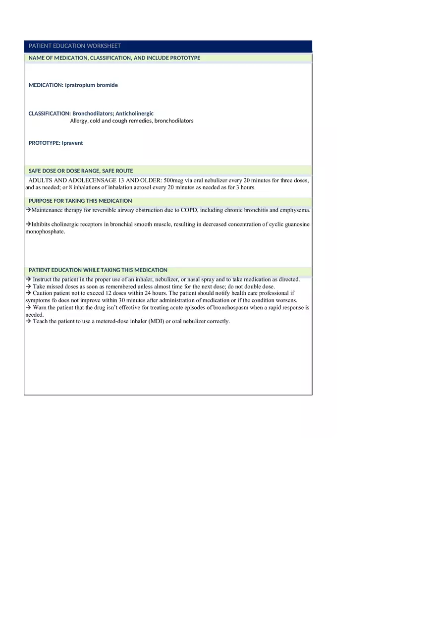 Diagnosis - Acute Asthma Worksheet v Sim - Page 4