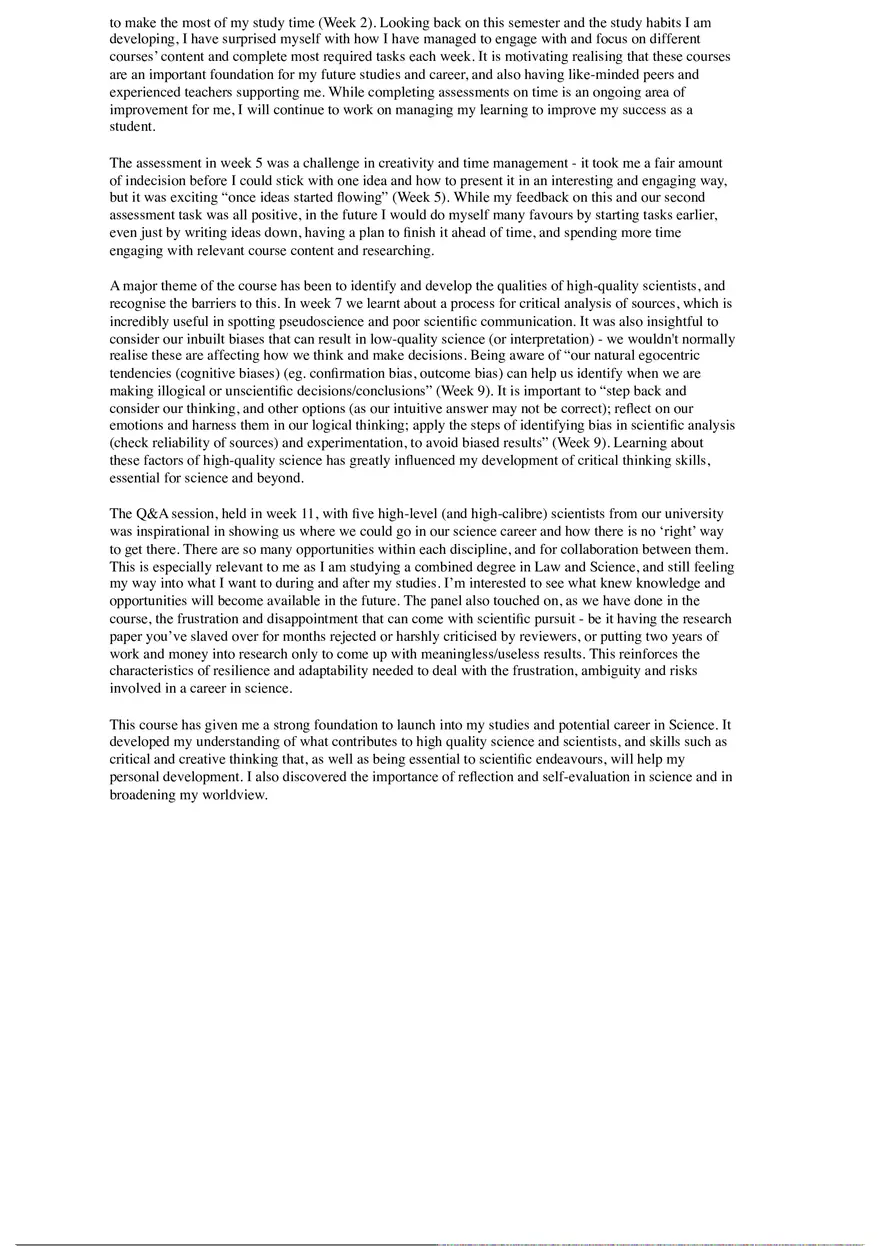 Scientific Thinking Rejective Journal Assessment Task - Page 2
