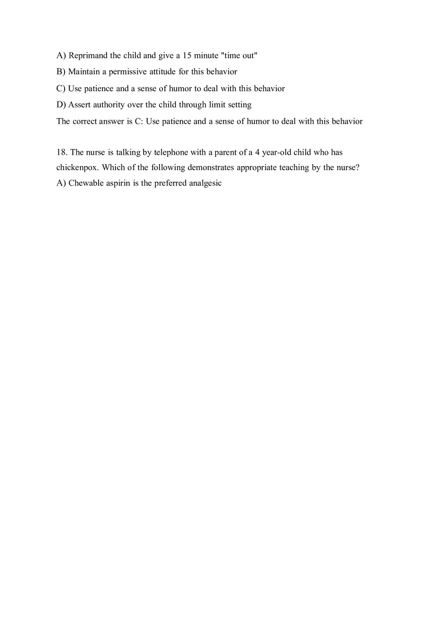 HESI EXIT V4 160 Questions and Answers Part 1 - Page 8
