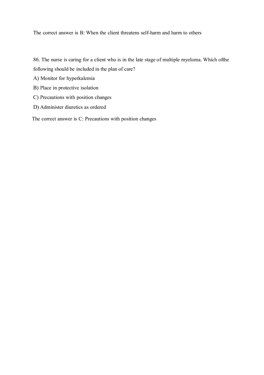 HESI EXIT V4 160 Questions and Answers Part 4 - Page 10