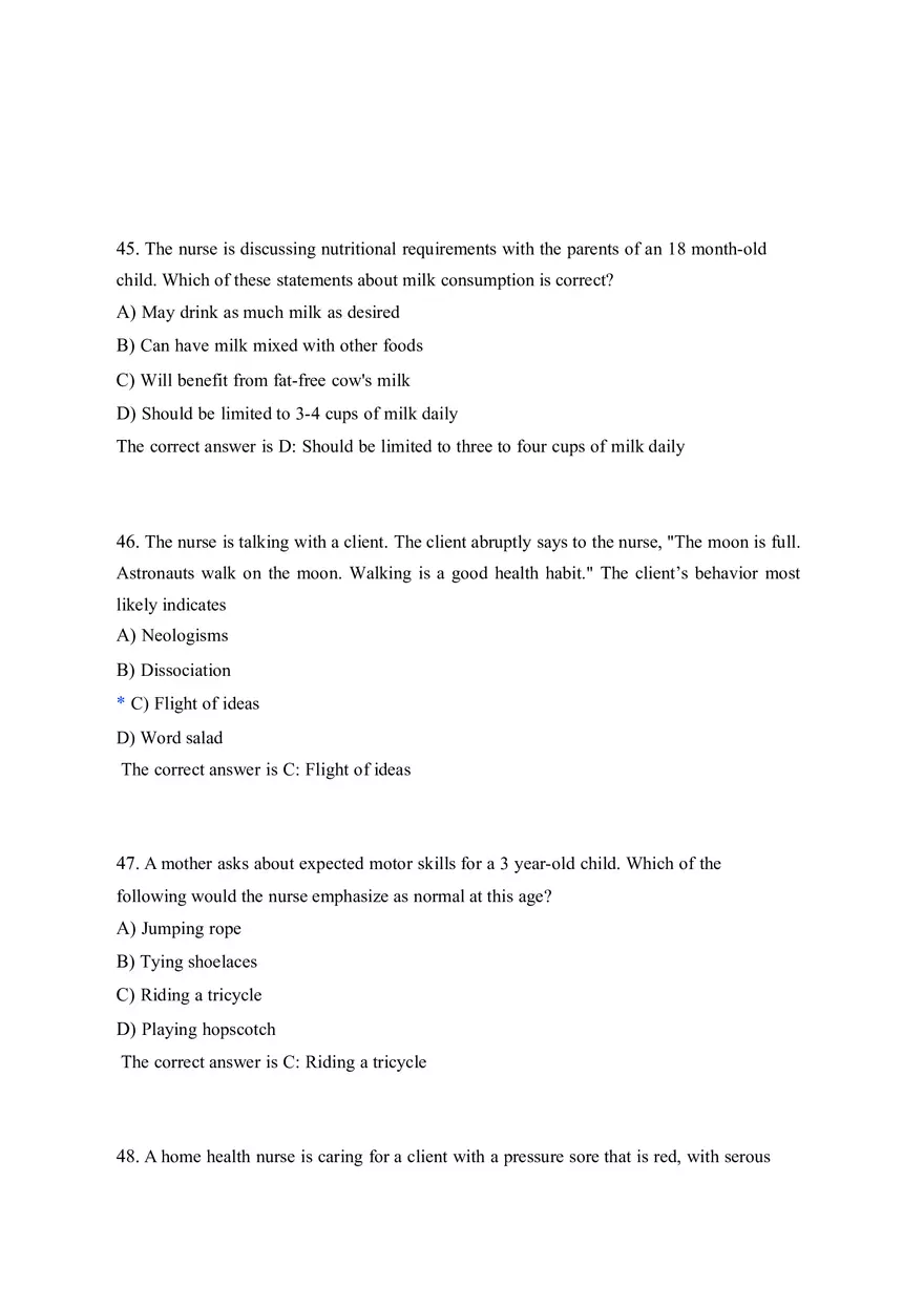 HESI EXIT V4 160 Questions and Answers Part 3 - Page 1