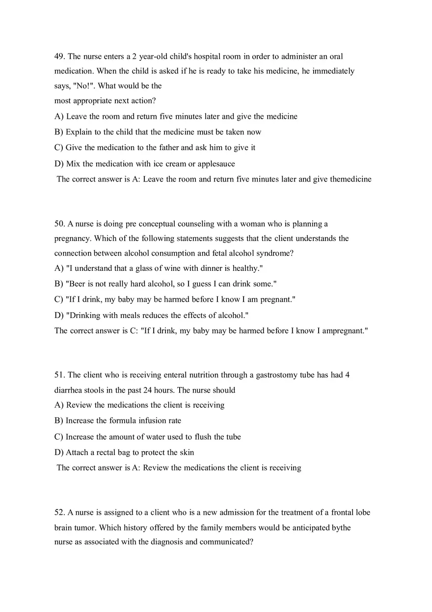 HESI EXIT V4 160 Questions and Answers Part 3 - Page 3