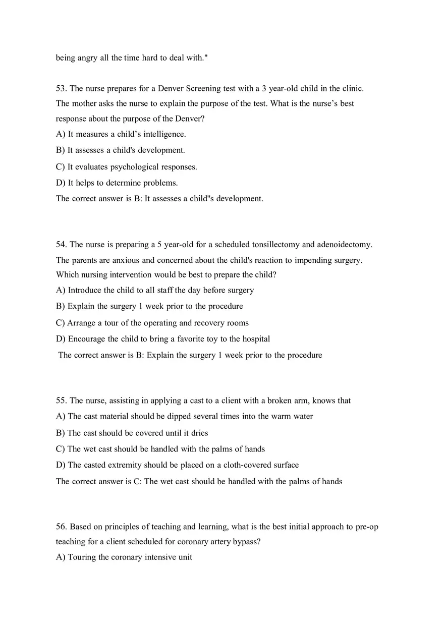 HESI EXIT V4 160 Questions and Answers Part 3 - Page 5