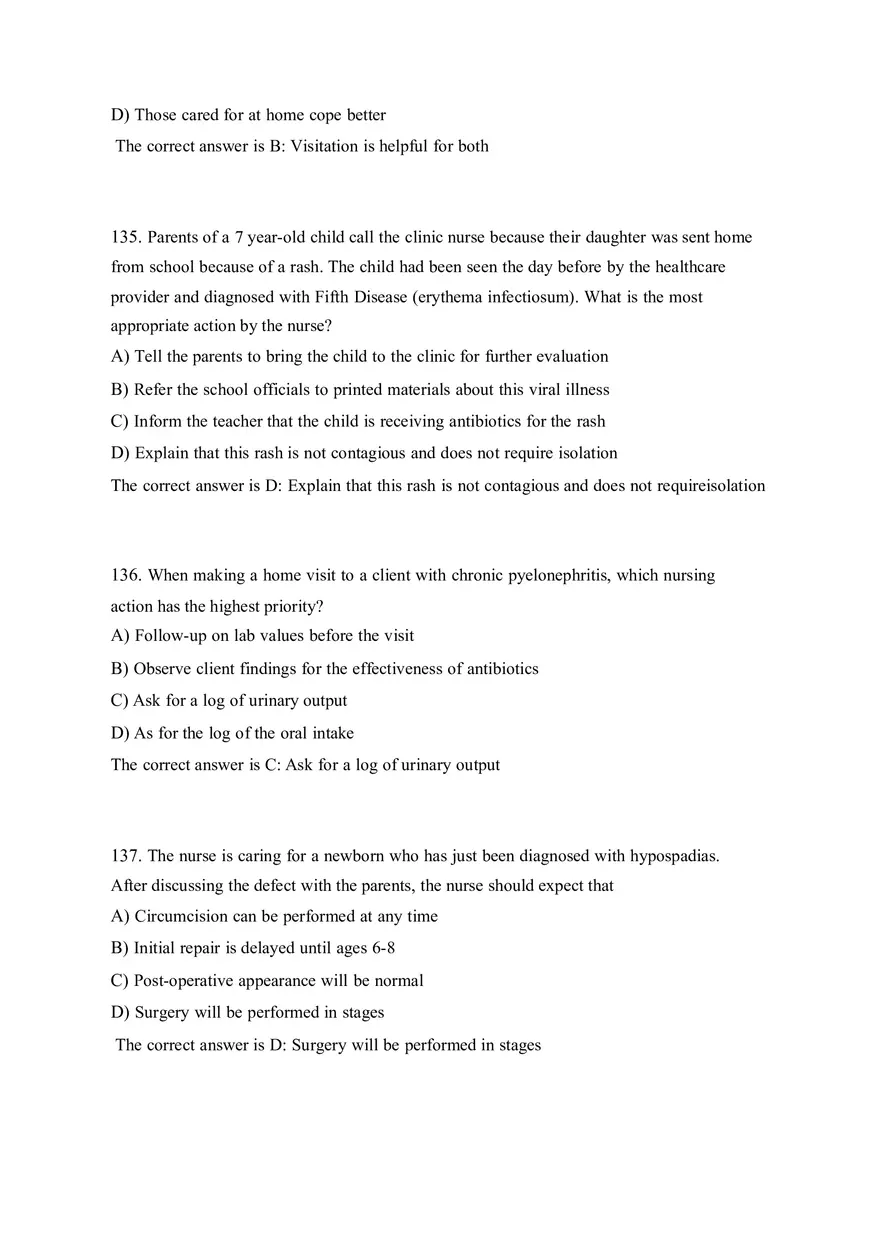 HESI EXIT V4 160 Questions and Answers Part 7 - Page 7